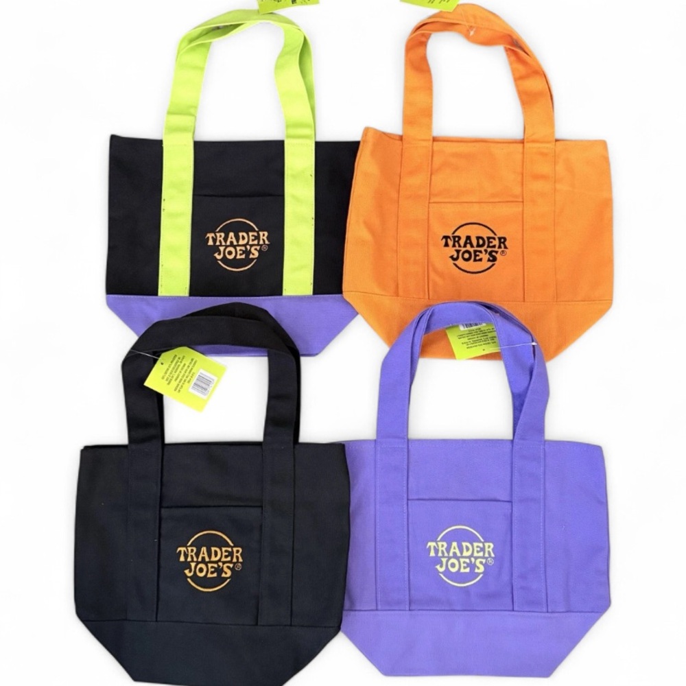 Trader Joe's Halloween 4 Tote Bags Set (FAST SHIP)